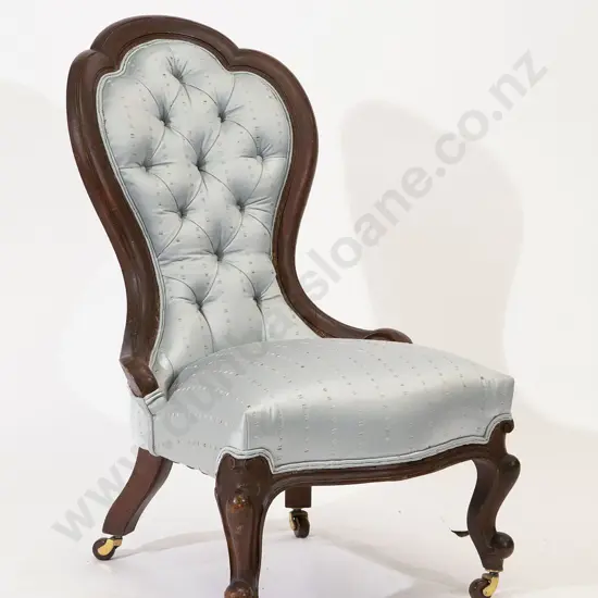 Victorian Walnut Framed Nursing Chair