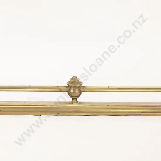 Late Victorian Brass Fire Fender