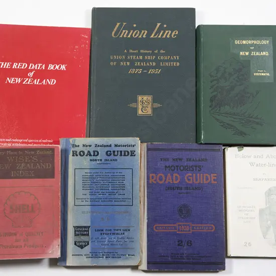 Seven NZ Volumes On Motoring Natural History Maritime Etc