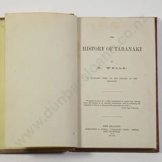 Wells B - The History Of Taranaki