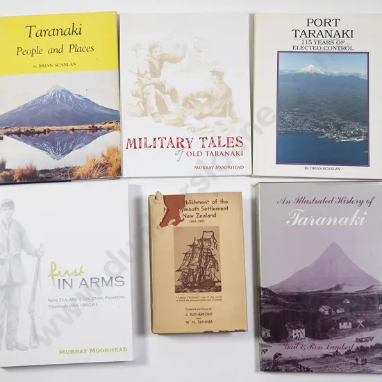 Six Books On Taranaki & Taranaki Wars