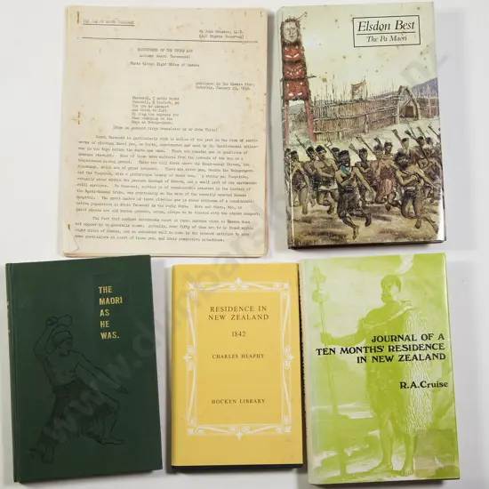 Five volumes NZ/Maori History & The Pa Maori