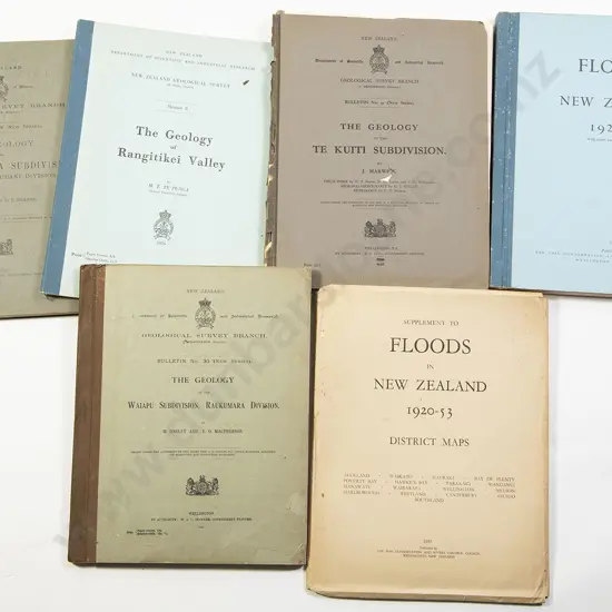 Small Group Of vintage NZ Geological & Flood Reports