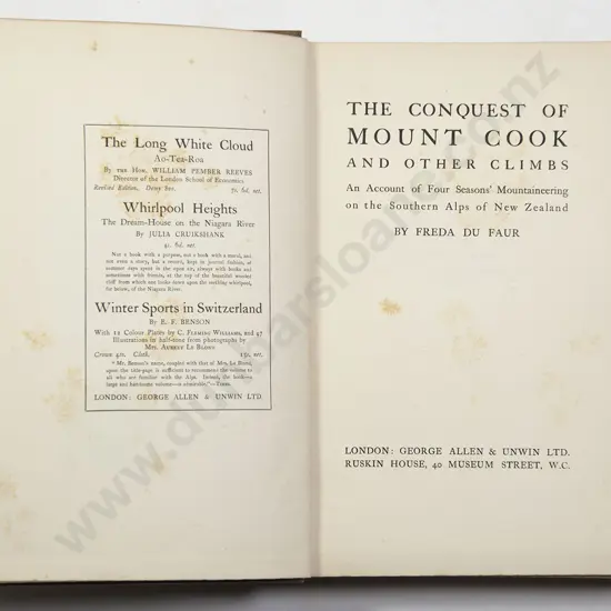 Du Faur Freda - The Conquest Of Mount Cook And Other Climbs