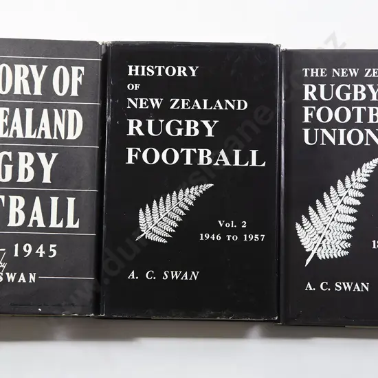 Three Volumes History Of New Zealand Rugby Football