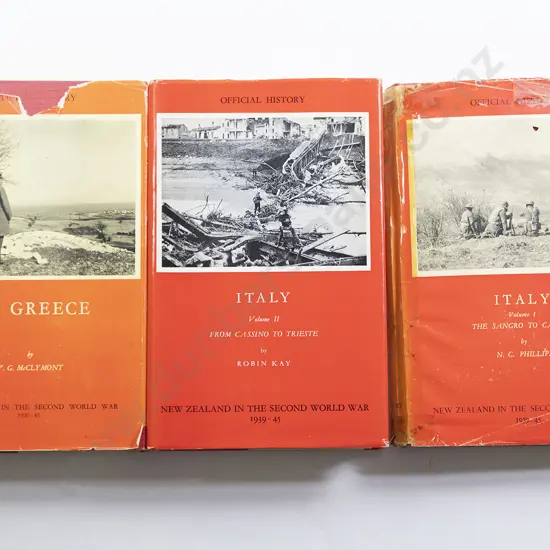Three NZ WWII Official History Volumes