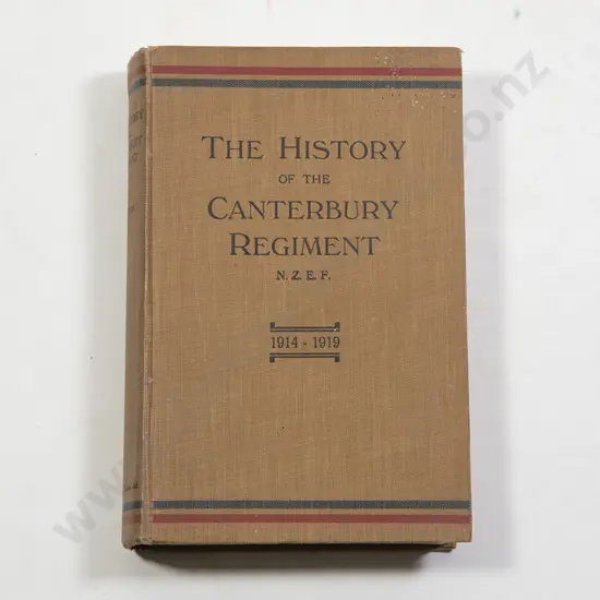 Ferguson Captain David - The History of the Canterbury Regiment NZEF 1914-1919
