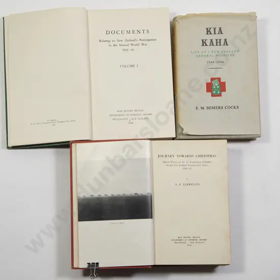 Three NZ WWII Volumes