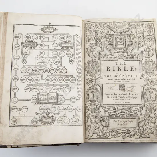 1611 Geneva or Breeches Bible by Robert Barker