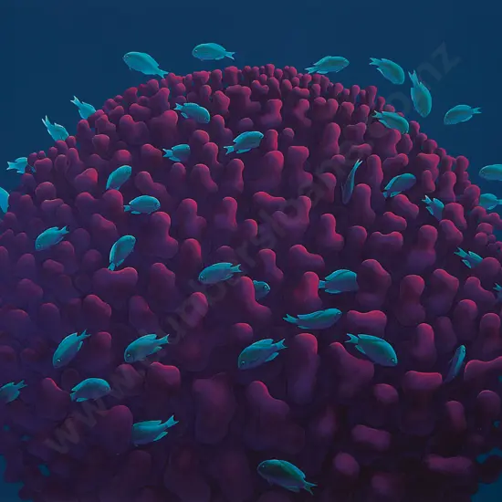 Michael Smither (b 1939) - Coral Head with Fish