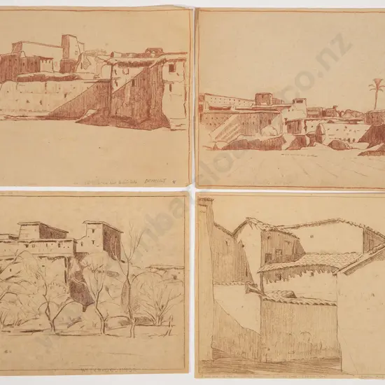 John Weeks (1888-1965) - Four Middle Eastern Sketches