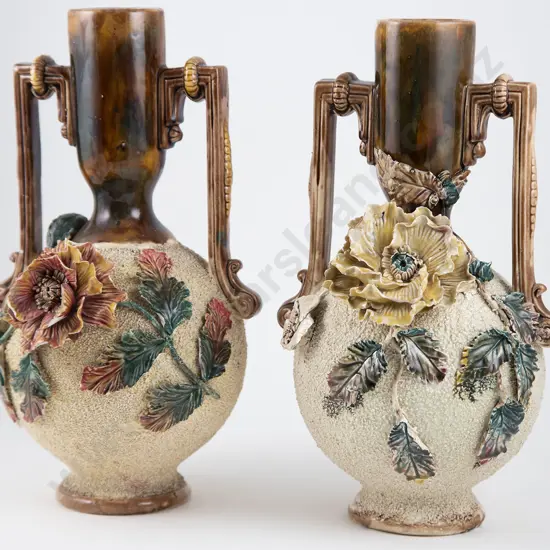 Probable Milton c1880 Pair Mantel Vases