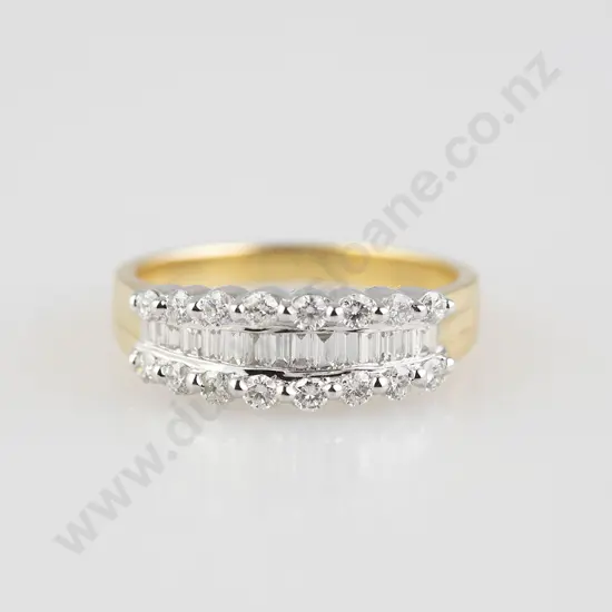 18ct 30stone Diamond Bridge Ring