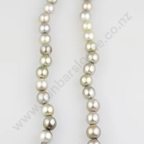 Single Strand Graduated Cultured Tahitian Pearl Necklace