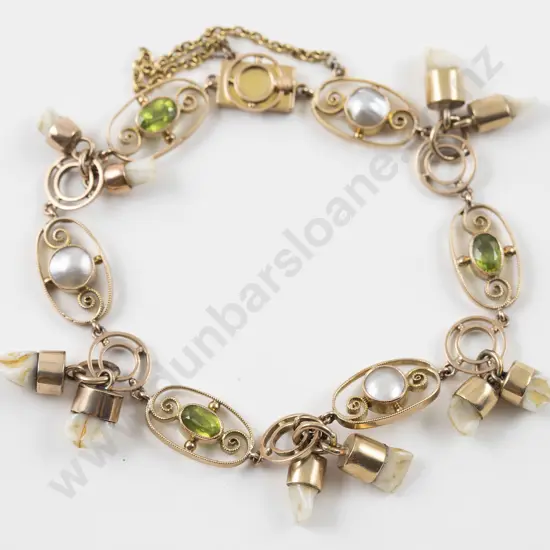 9ct Fancy Panel Bracelet
