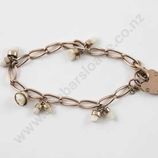 9ct Open Twist Curb Link Bracelet