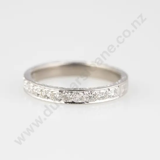 All Platinum Twelve Stone Diamond Eternity Band