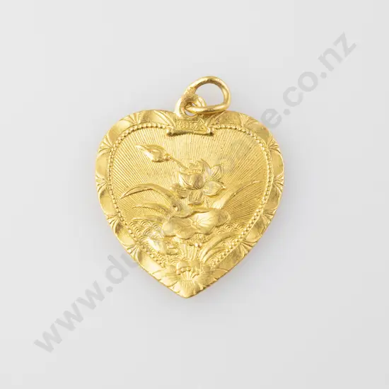 .9999 Fine Gold Heart Pendant
