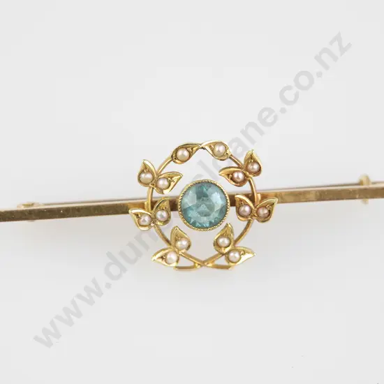 Victorian 9ct Bar Brooch