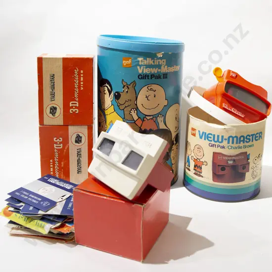 Qty of View Master Viewers and Reels Including Talking View Master