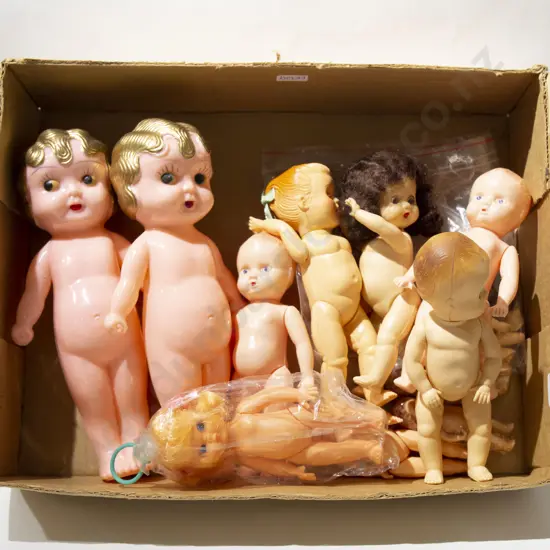 Qty of Hard Plastic Dolls