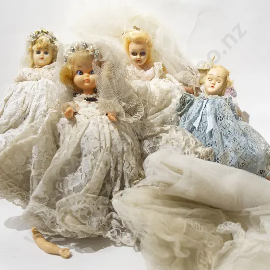 Qty of Hard Plastic Dolls