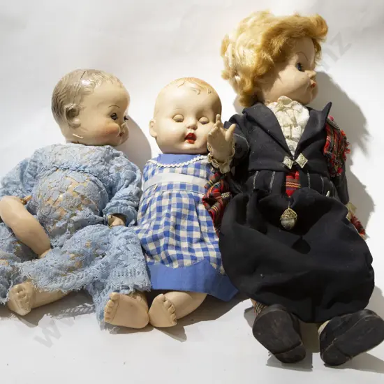 Pedigree Doll In Kilt Costume and Two Others