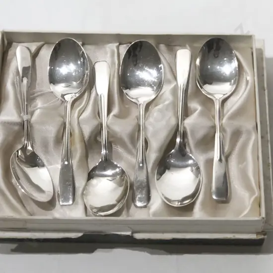 Boxed Set Six NZ S/S Teaspoons