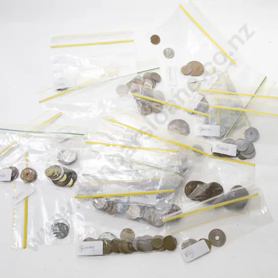 Small Box of Mixed Coins and Bank Notes