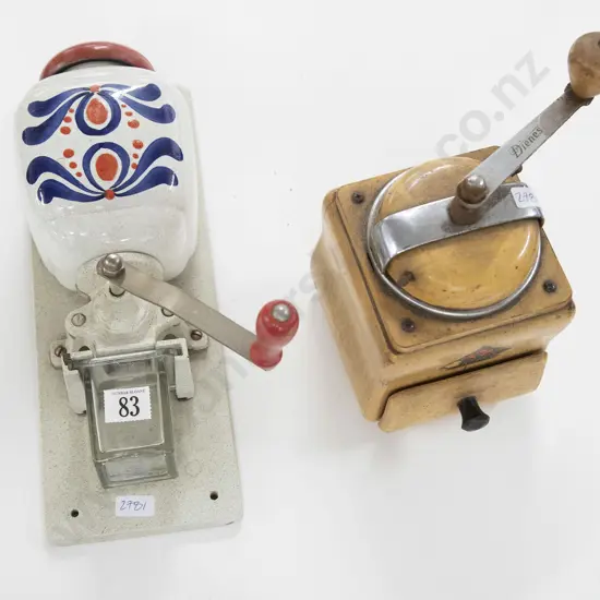 Two Vintage Coffee Grinders