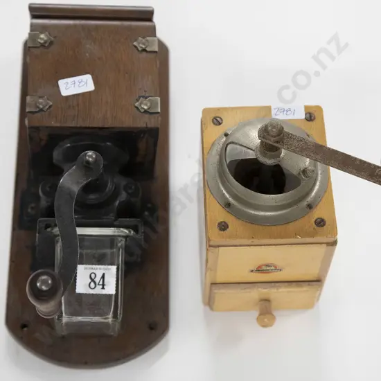 Two Vintage Coffee Grinders