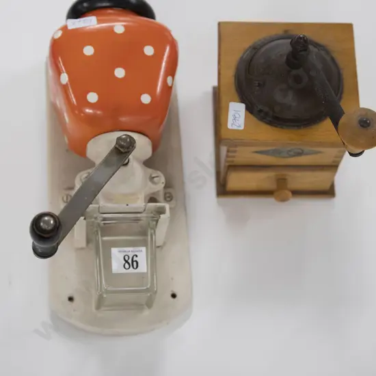 Two Vintage Coffee Grinders