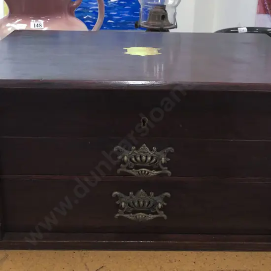 Edwardian Mahogany Cutlery Box