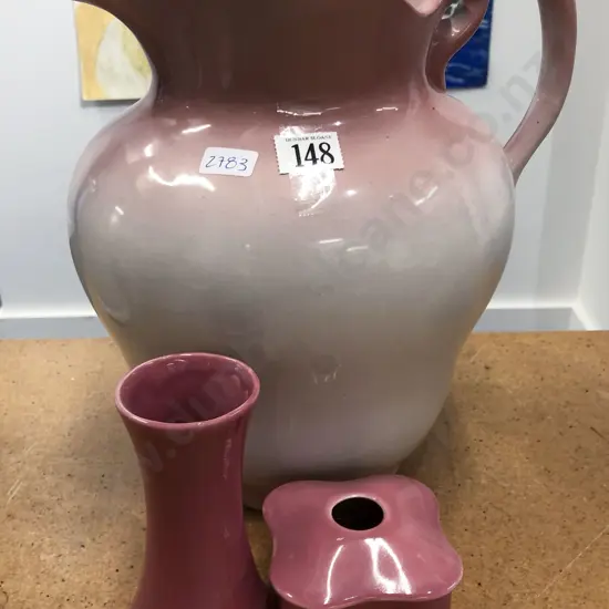 Water Jug with Small Vase and Hair Pin Holder