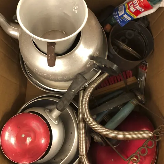 Box of Kitchenware Etc