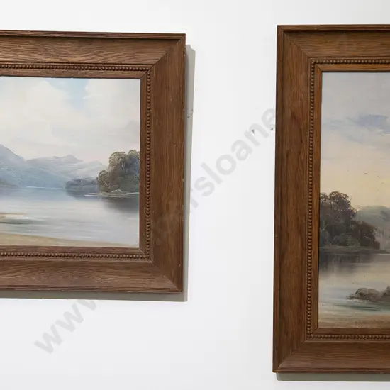 Pair of NZ Colonial Lake Scenes