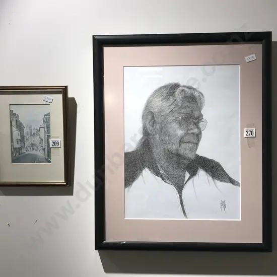 Portrait Study and Print