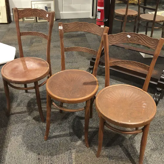 Three Bentwood Chairs