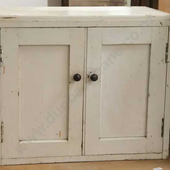 Small White Painted Wooden Cabinet