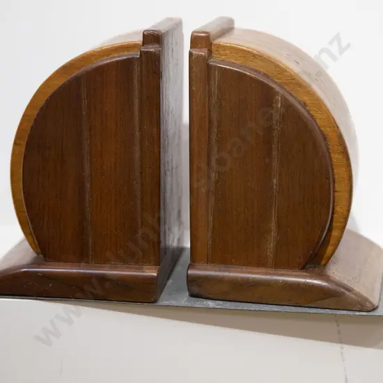 Pair of Art Deco Wooden Bookends