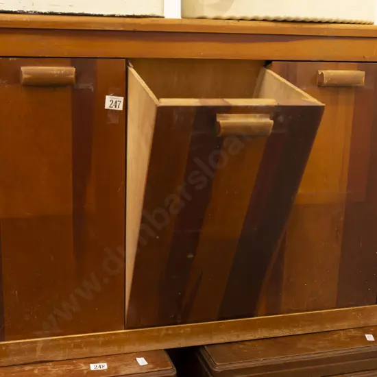 Wooden Three Division Storage Bin