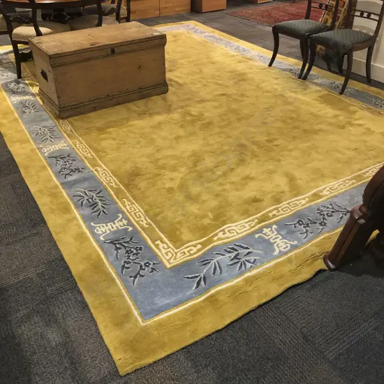 Large Chinese Gold Rug