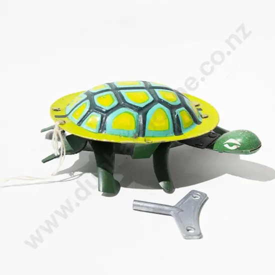 Vintage Tin Plate Turtle Toy