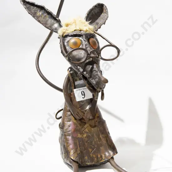 Copper Sculpture - Nursery Rhyme Wolf