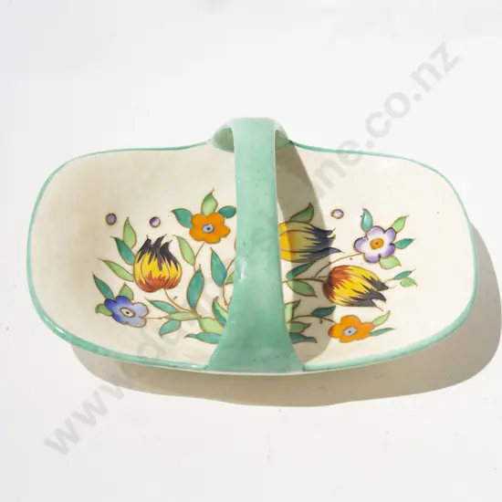 Charlotte Rhead Handled Basket (A/F)