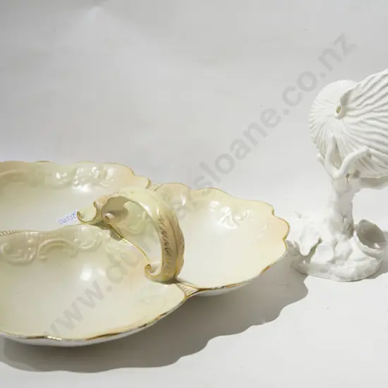 Royal Worcester Shell Vase together with Carltonware Serving Dish