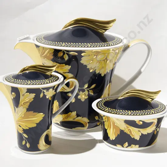 Rosenthal Versace Three Piece Tea Set