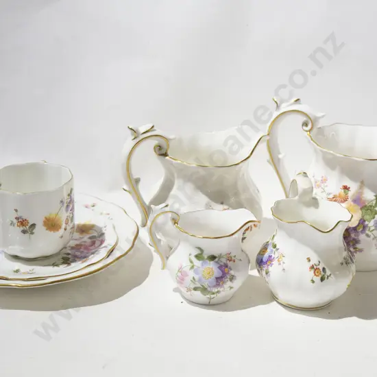 Qty of RCD Floral Decorated China Incl. Graduated Jugs