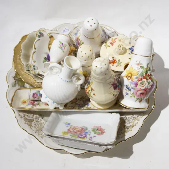 Qty Asst Floral Decorated China