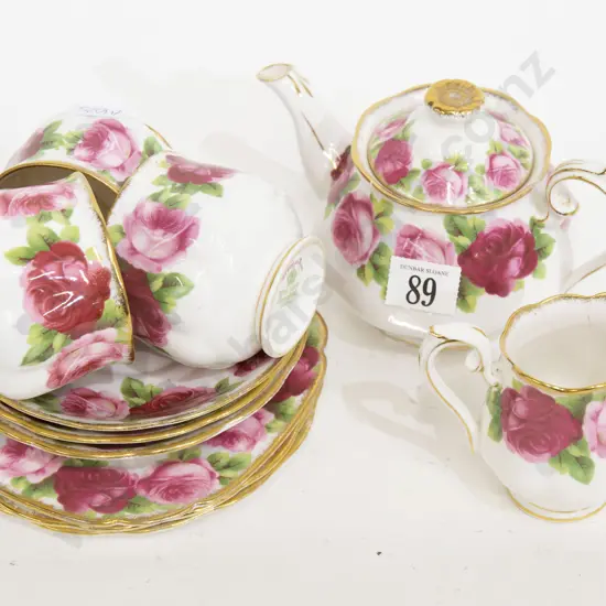 Royal Albert Old English Rose Part Tea Set